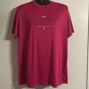XL mens under armour
breast cancer awareness
Pink
Used